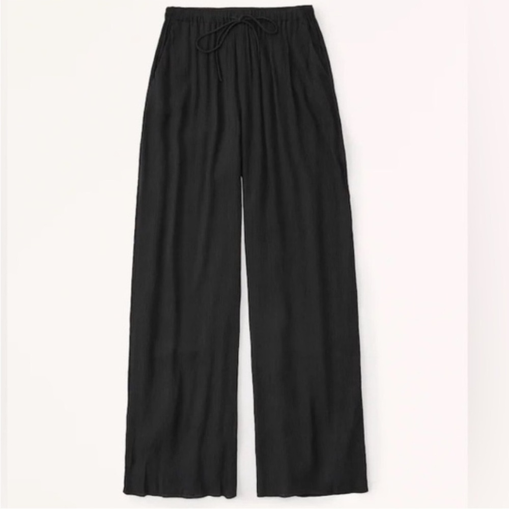 Abercrombie Crinkle Pull On Drawstring Pants, size small - Picture 3 of 4